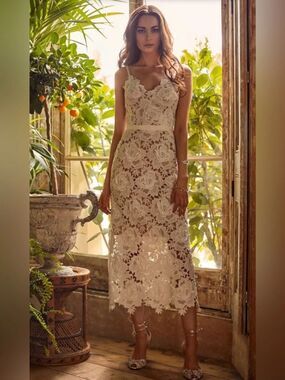 Catherine Deane  Guipyre Lace Frida Dress US Size 0
